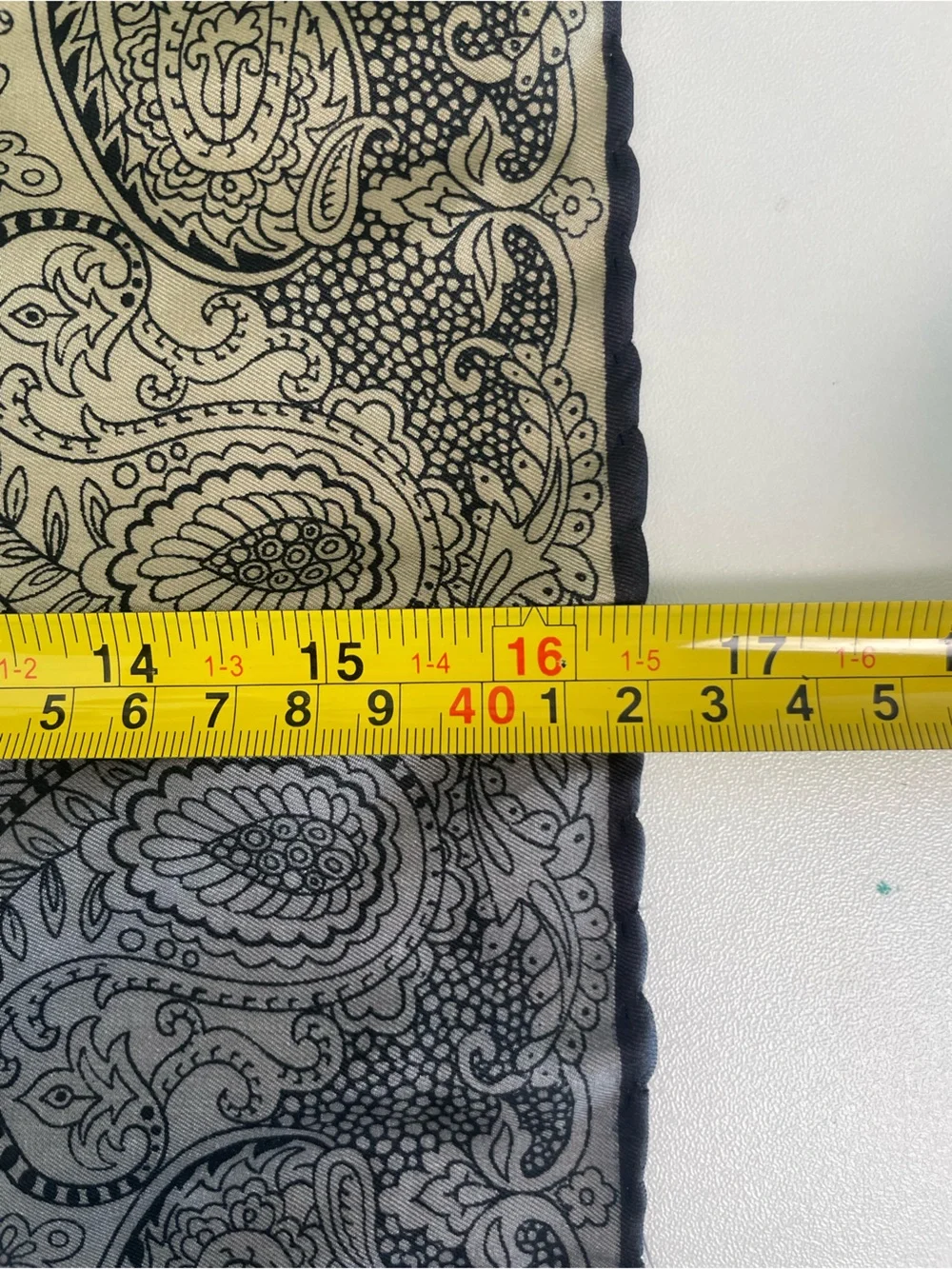Vintage Italian Silk Scarf Abstract Paisley Colorblock Art Scarf